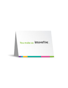 Aetna "You Make Us" notecards