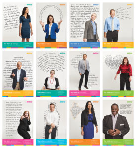 Aetna "You Make Us" employee posters