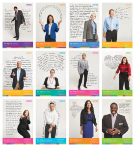 Aetna "You Make Us" employee posters